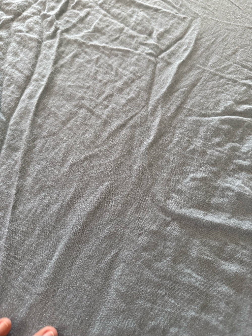 Garnet Hill Full/Double 100 Flax Linen Blue Fitted And Flat Sheet - Picture 7 of 9